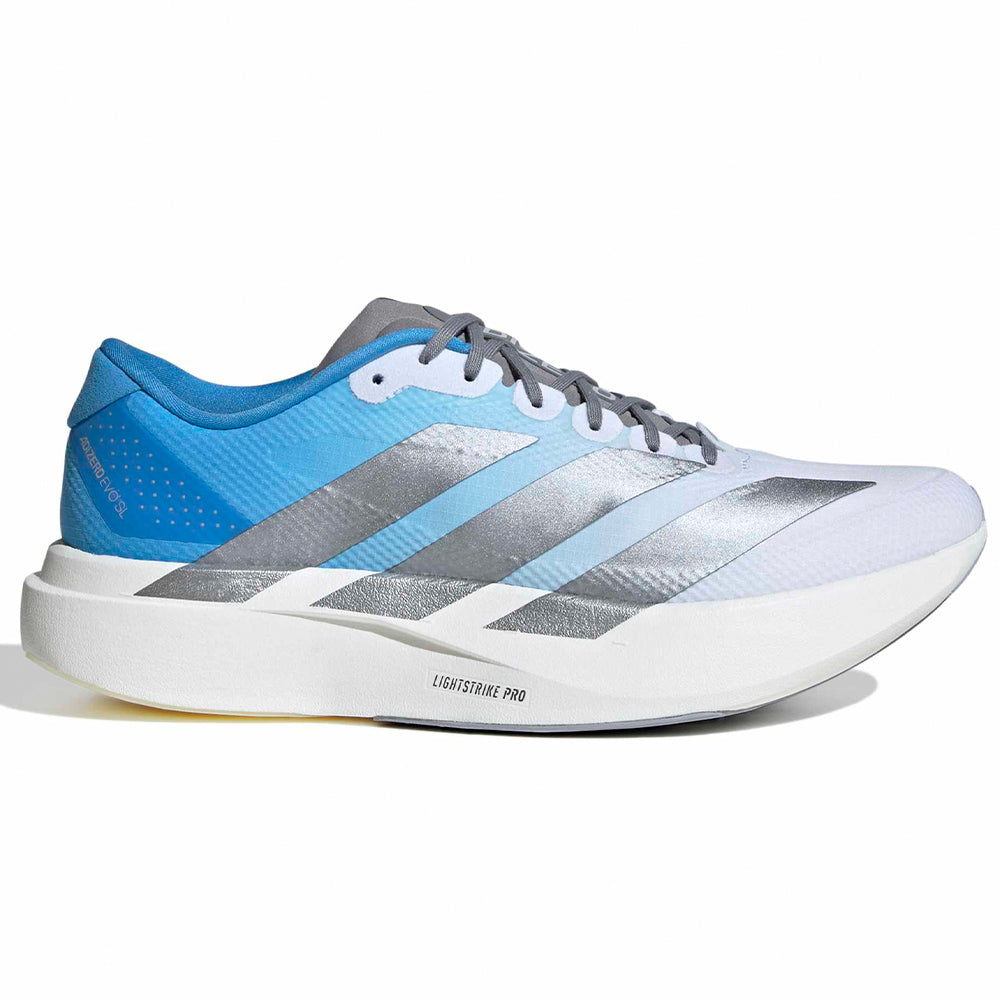 adidas Adizero Evo SL Woven Shoes - Men's - Cloud White / Cloud White / Cloud White - 9 adidas Adizero Evo SL Woven Shoes - Men's - Cloud White / Cloud White / Cloud White - 9