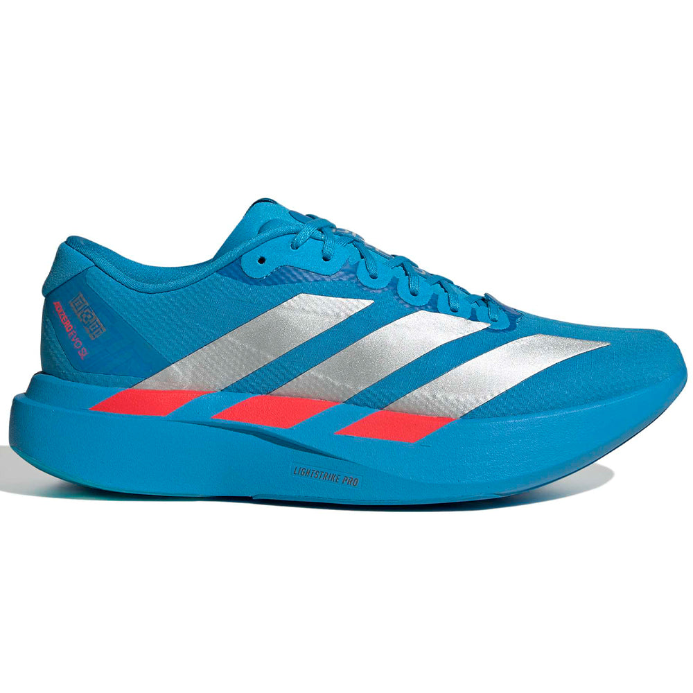 adidas Adizero Evo SL Woven Shoes - Men's - Solar Blue / Silver / Red - 11 adidas Adizero Evo SL Woven Shoes - Men's - Solar Blue / Silver / Red - 11