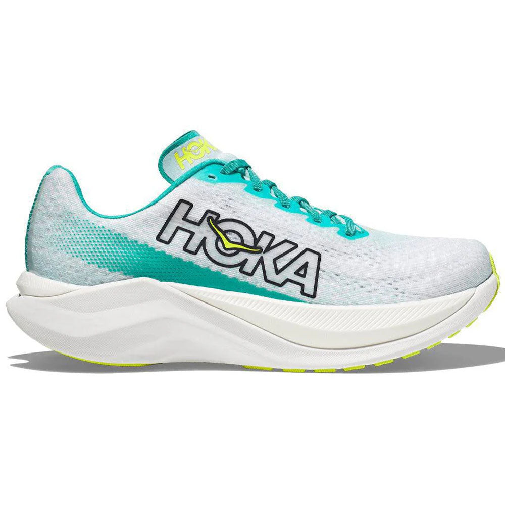 Men's HOKA ONE ONE Mach X - White/Blue Glass – Pacers Running