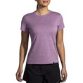 Load image into Gallery viewer, Brooks-Women's Brooks Luxe Short Sleeve-Heather Washed Plum-Pacers Running