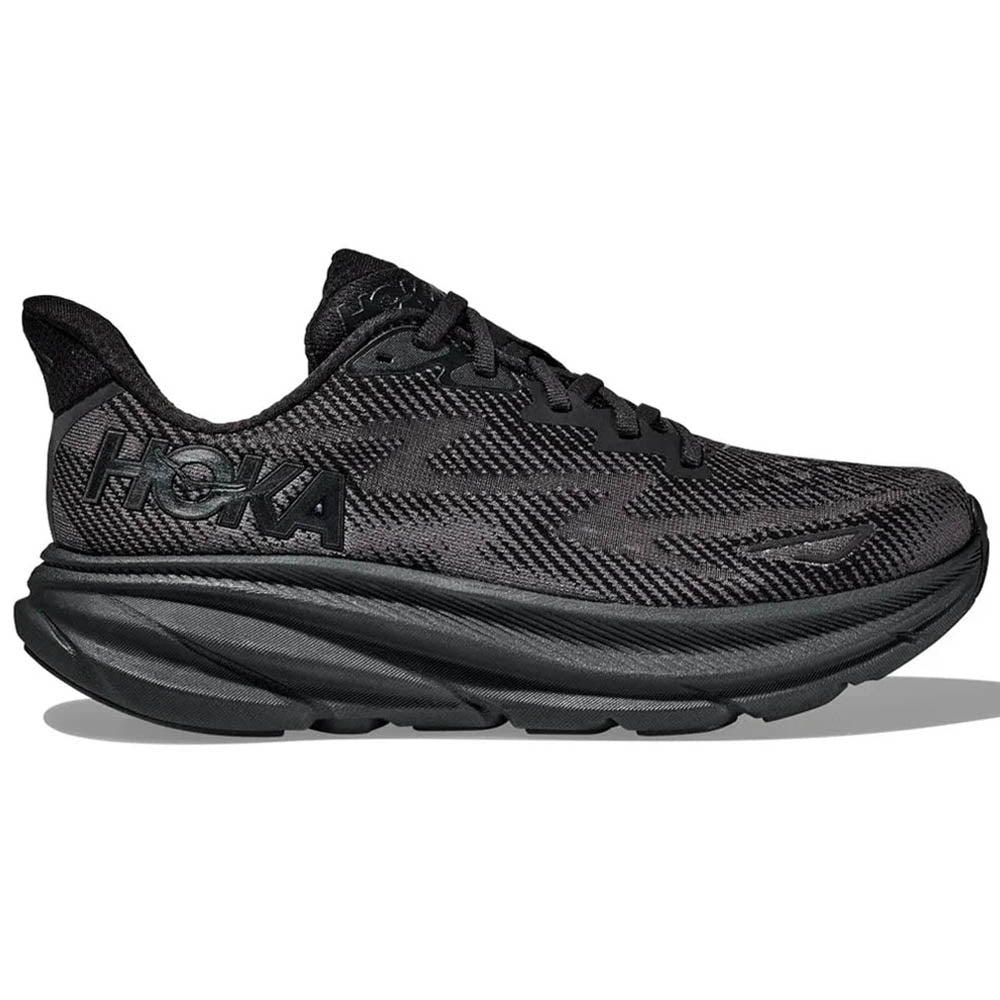 HOKA ONE ONE Clifton 9 wide ブラック 27cm Women's HOKA ONE ONE Clifton 9 - Black - Pacers Running