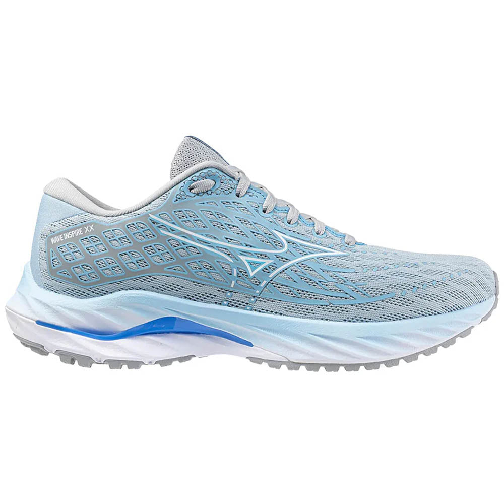 Women's Mizuno Wave Inspire 20- Cerulean/White - Standard Width (B