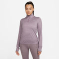 Load image into Gallery viewer, Nike-Women's Nike Dri-FIT Swift Element UV 1/4-Zip-Violet Dust/Pewter/Htr/Reflective Silv-Pacers Running
