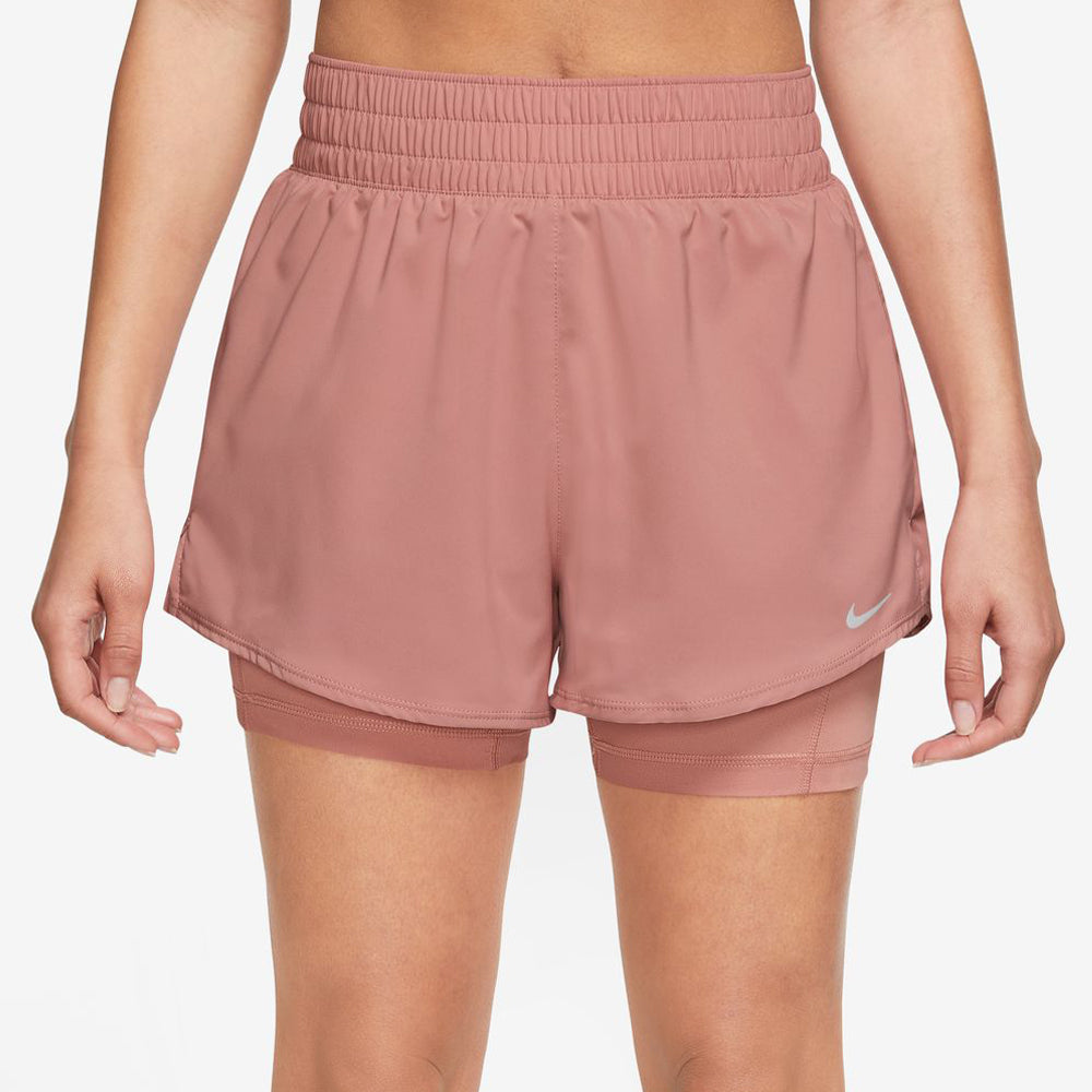 nike training 2 in 1 short in pink