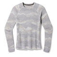 Load image into Gallery viewer, Smartwool-Women's Smartwool Classic Thermal Merino Base Layer Crew-Light Gray Mountain Scape-Pacers Running