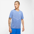 Load image into Gallery viewer, Nike-Men's Nike Dri-Fit Rise 365 Short Sleeve Top-Game Royal Heather/Reflective Silver-Pacers Running
