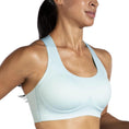 Load image into Gallery viewer, Brooks-Women's Brooks Dare Crossback Run Bra 2.0-Ice Blue/Vivid Teal-Pacers Running

