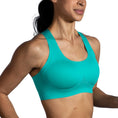 Load image into Gallery viewer, Brooks-Women's Brooks Dare Crossback Run Bra 2.0-Nile Green-Pacers Running
