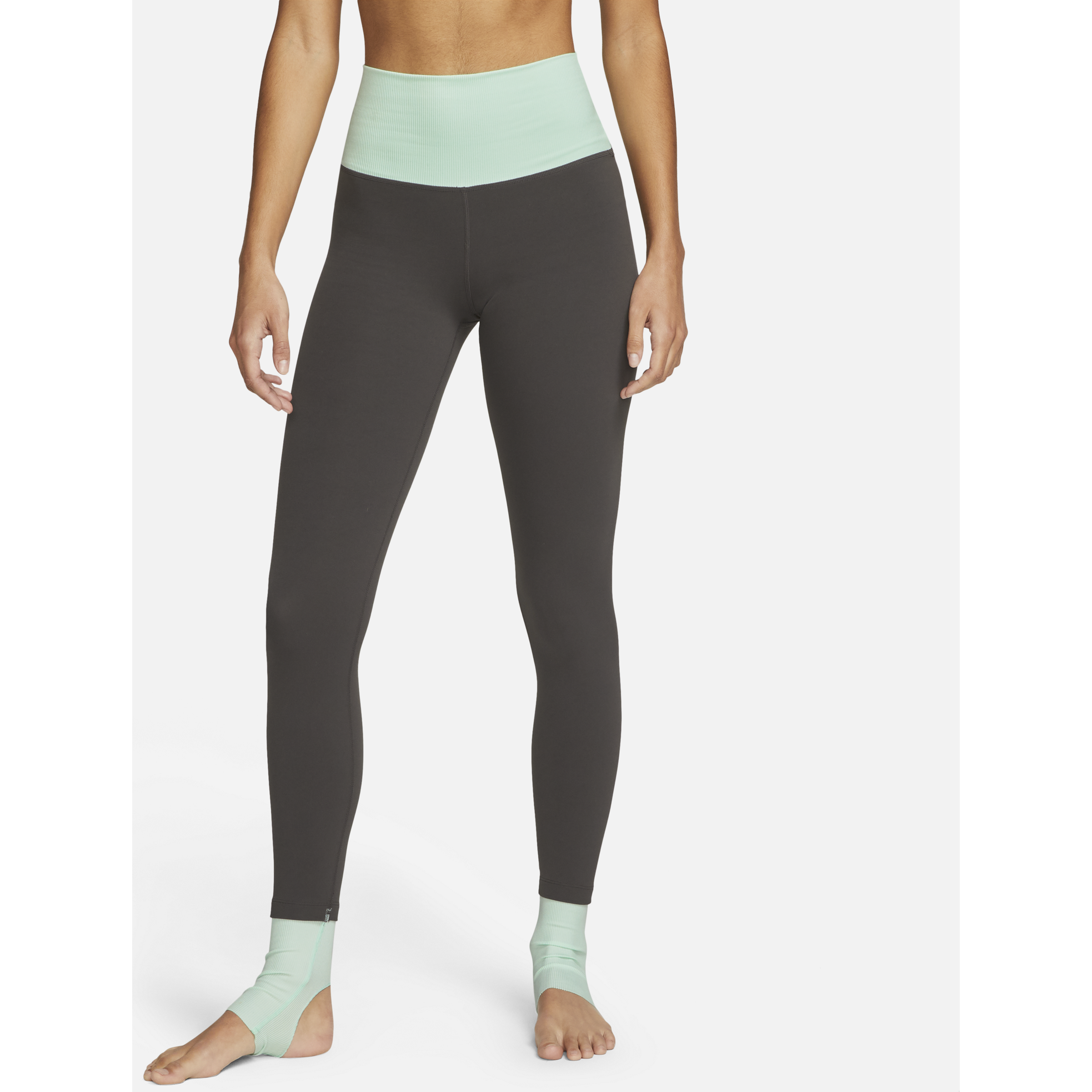 Women s Nike Yoga Dri FIT Luxe 7 8 High Rise Color Block Leggings