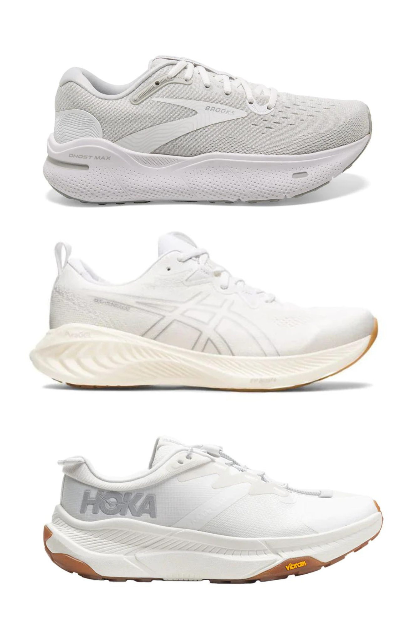 All-White Running Shoe Options for both Men and Women