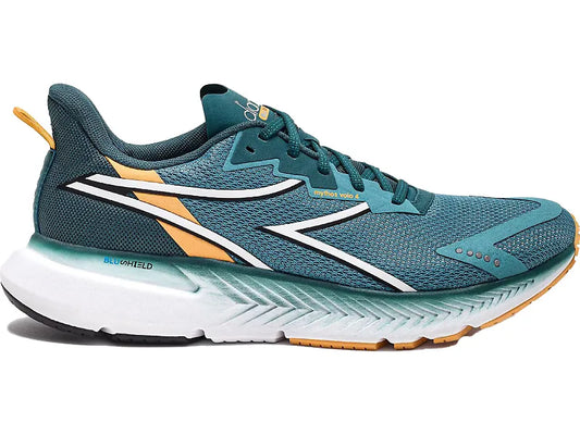 Men's Diadora Mythos Blushield Volo 4, Brittany Blue/Mediterranea, 7 D Medium