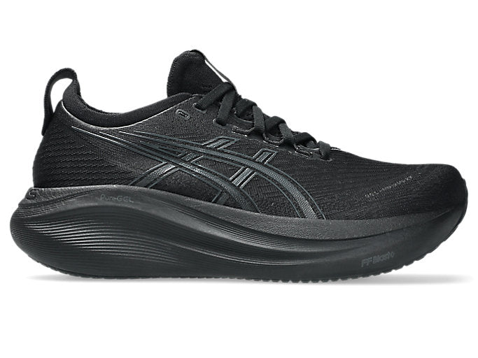Men's Asics Gel-Nimbus 27, Black/Graphite Grey, 8 2E Wide