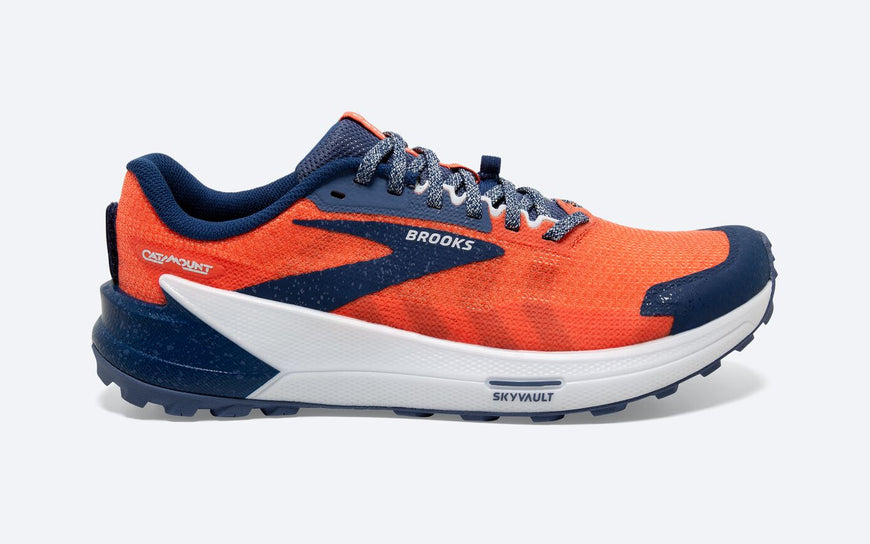 Men's Brooks Catamount 2, Firecracker/Navy/Blue, 8.5 D Medium