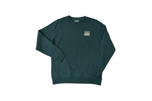 Unisex Poly-Cotton Crew - DC Flag