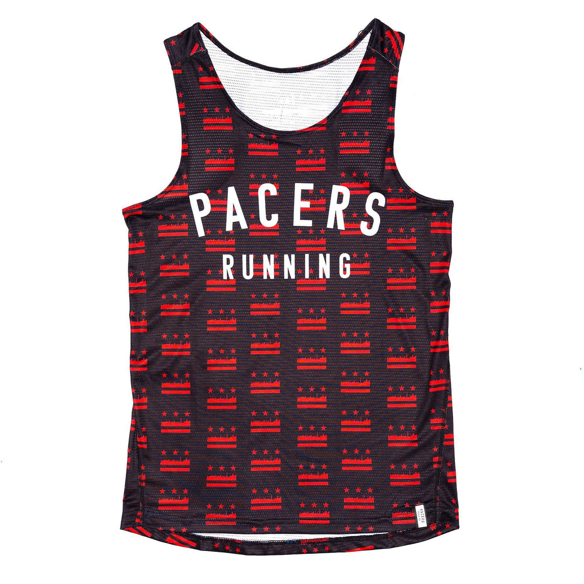 Pacers Running-2:02 Singlet - DC Flag Micro-Black/Red-Pacers Running