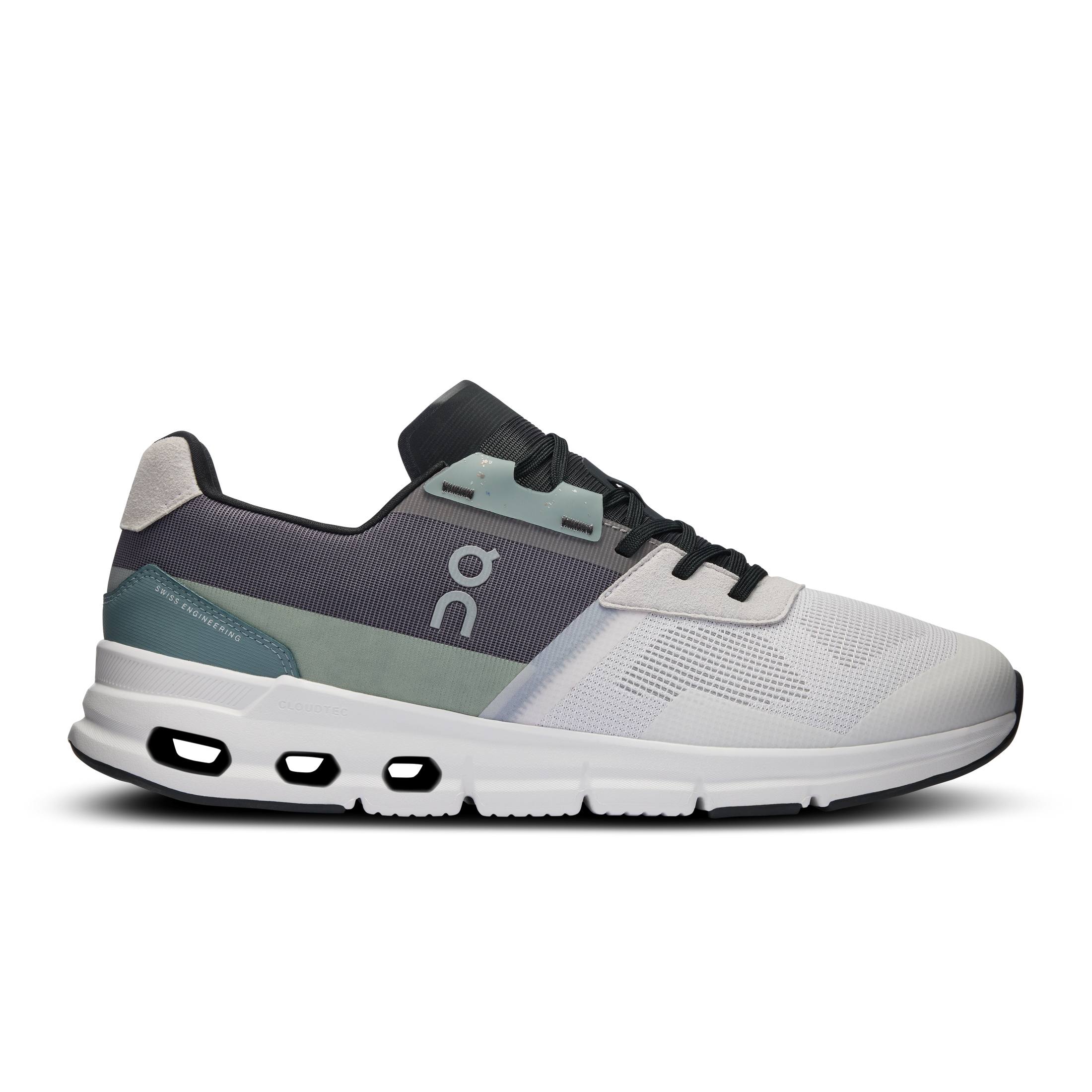 Men's On Cloudrift, White/Asphalt, 11 D Medium