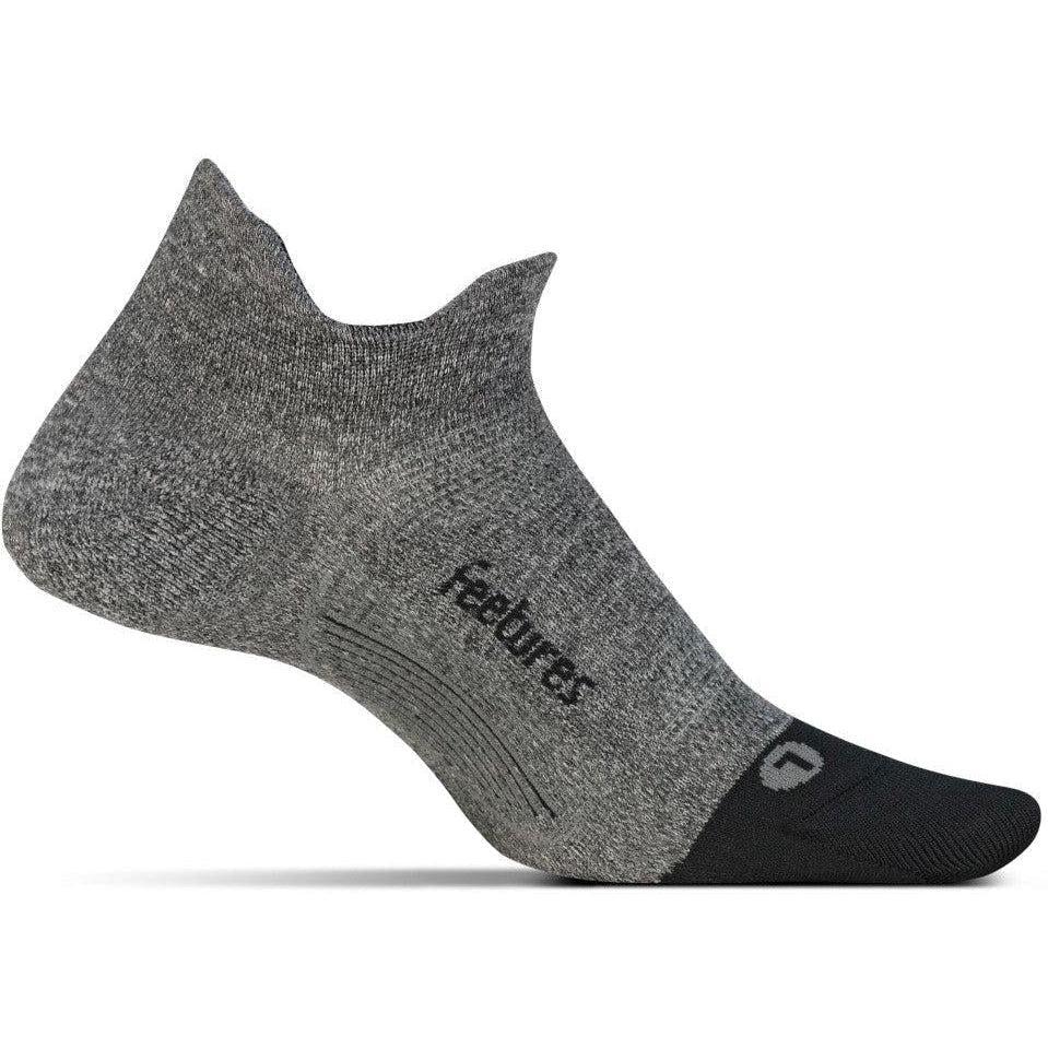 Feetures-Feetures Elite Light Cushion No Show Tab-Gray-Pacers Running