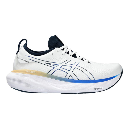 ASICS-Men's ASICS GEL-Nimbus 25-White/Illusion Blue-Pacers Running