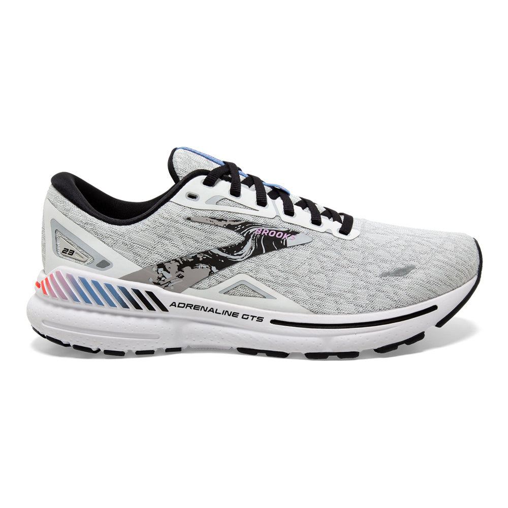 Brooks-Men's Brooks Adrenaline GTS 23-White/Black/Orchid Bouquet-Pacers Running