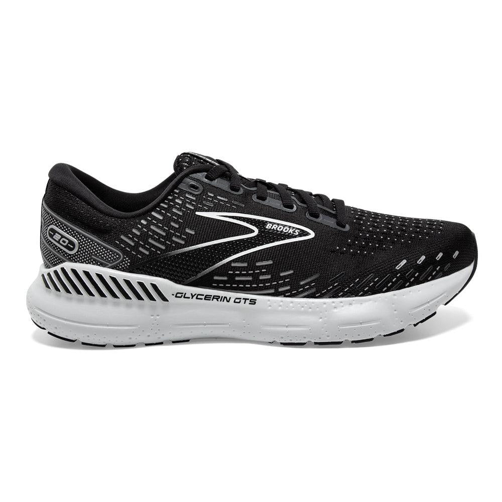 Brooks-Men's Brooks Glycerin GTS 20-Black/White/Alloy-Pacers Running