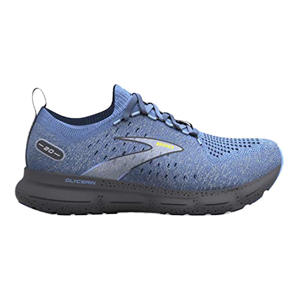 Brooks-Men's Brooks Glycerin StealthFit 20-Light Blue/Nine Iron/Sulphur-Pacers Running