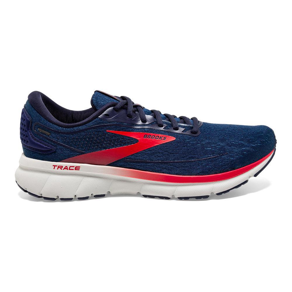 Brooks-Men's Brooks Trace 2-Peacoat/Grey/Red-Pacers Running