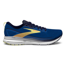 Brooks-Men's Brooks Trace 3-Blue/Peacoat/Yellow-Pacers Running