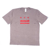 Sky Manufacturing-Men's DC Flag Performance Tech Short Sleeve-Heather Classic Gray-Pacers Running