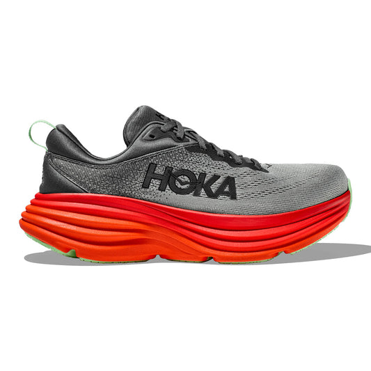 HOKA ONE ONE-Men's HOKA ONE ONE Bondi 8-Castlerock/Flame-Pacers Running