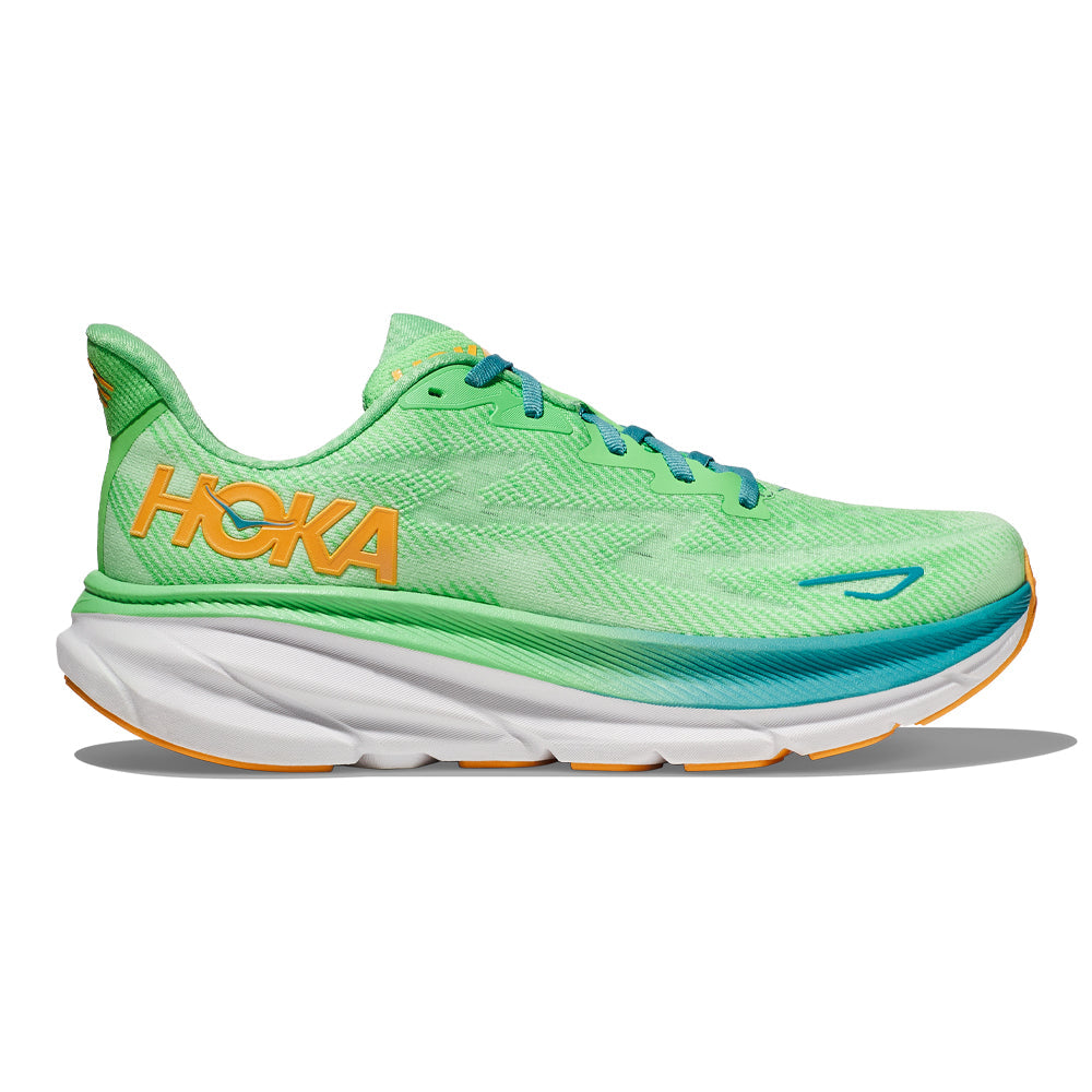 HOKA ONE ONE-Men's HOKA ONE ONE Clifton 9-Zest/Lime Glow-Pacers Running