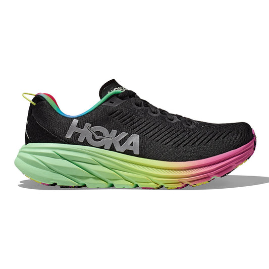 HOKA ONE ONE-Men's HOKA ONE ONE Rincon 3-Black/Silver-Pacers Running