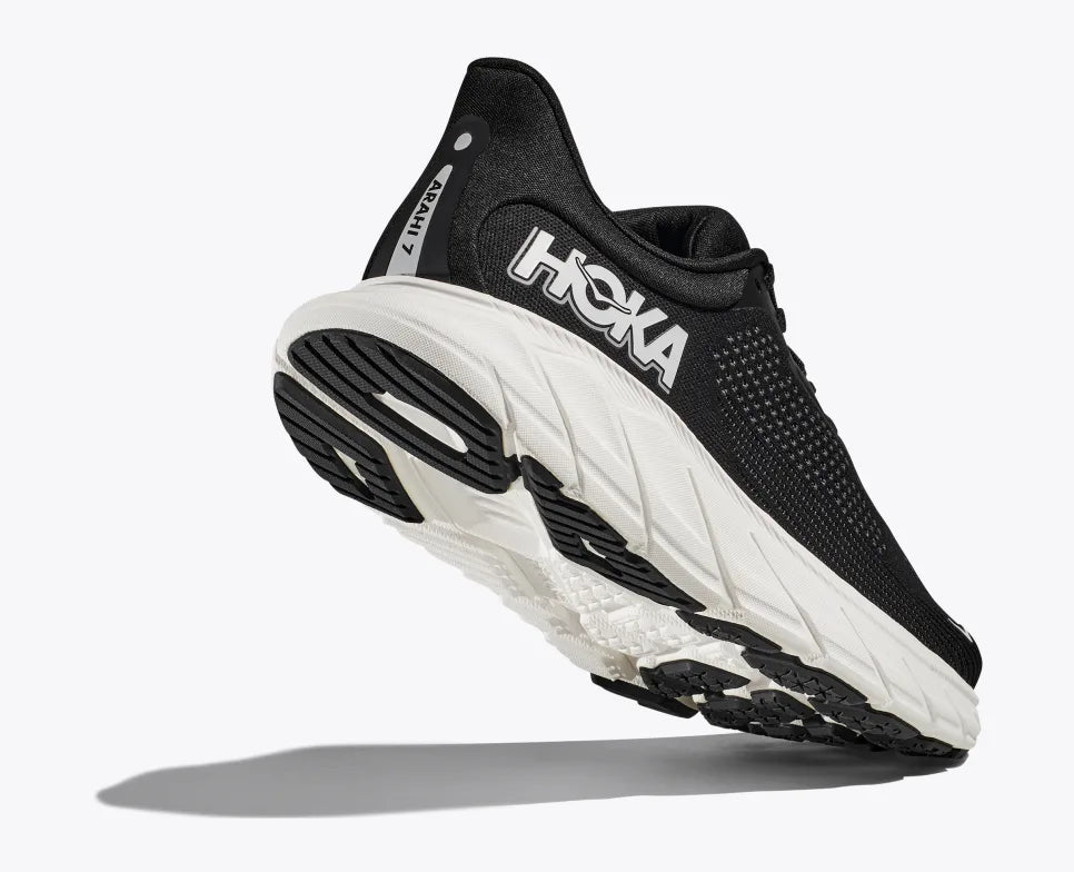 Black and 2024 white hoka shoes
