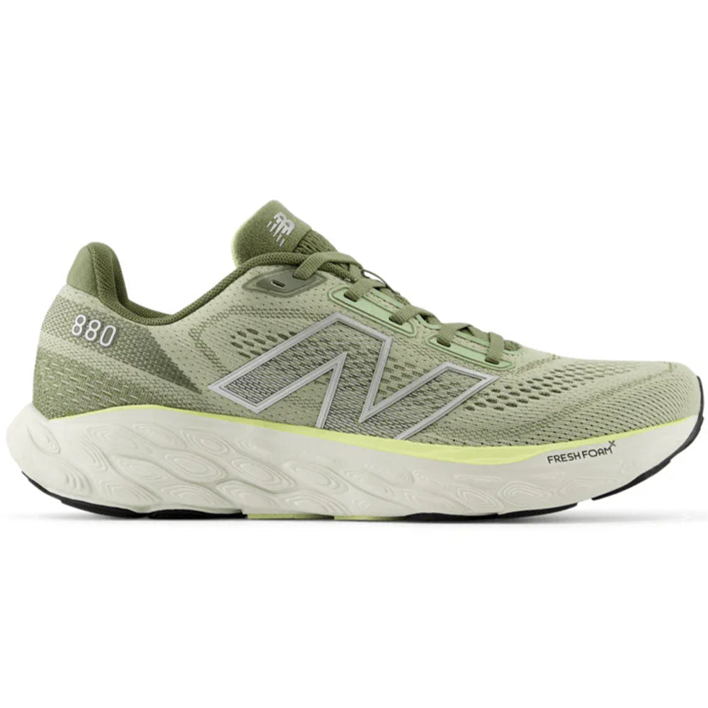 Men's New Balance Fresh Foam X 880v14, Olivine/Silver Metallic/Limelight, 7.5 D Medium