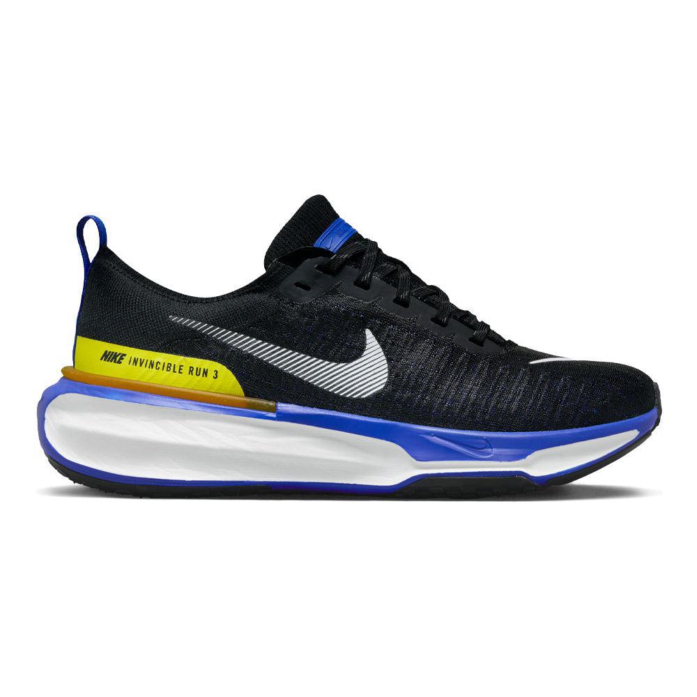 Nike-Men's Nike Invincible Run 3-Black/White-Racer Blue-High Voltage-Pacers Running