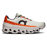 On-Men's On Cloudmonster-Undyed-White/Flame-Pacers Running