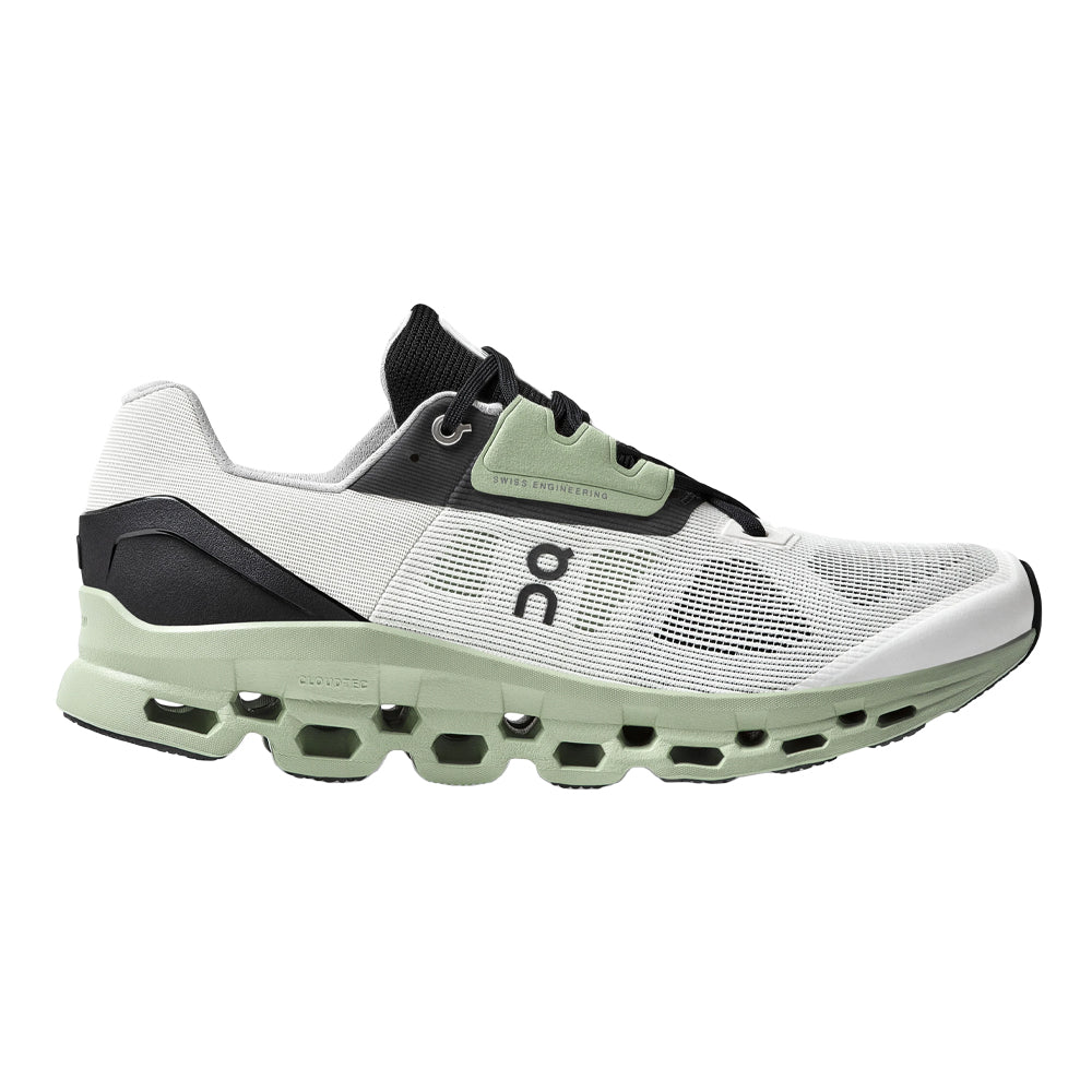 On-Men's On Cloudstratus-White/Black-Pacers Running