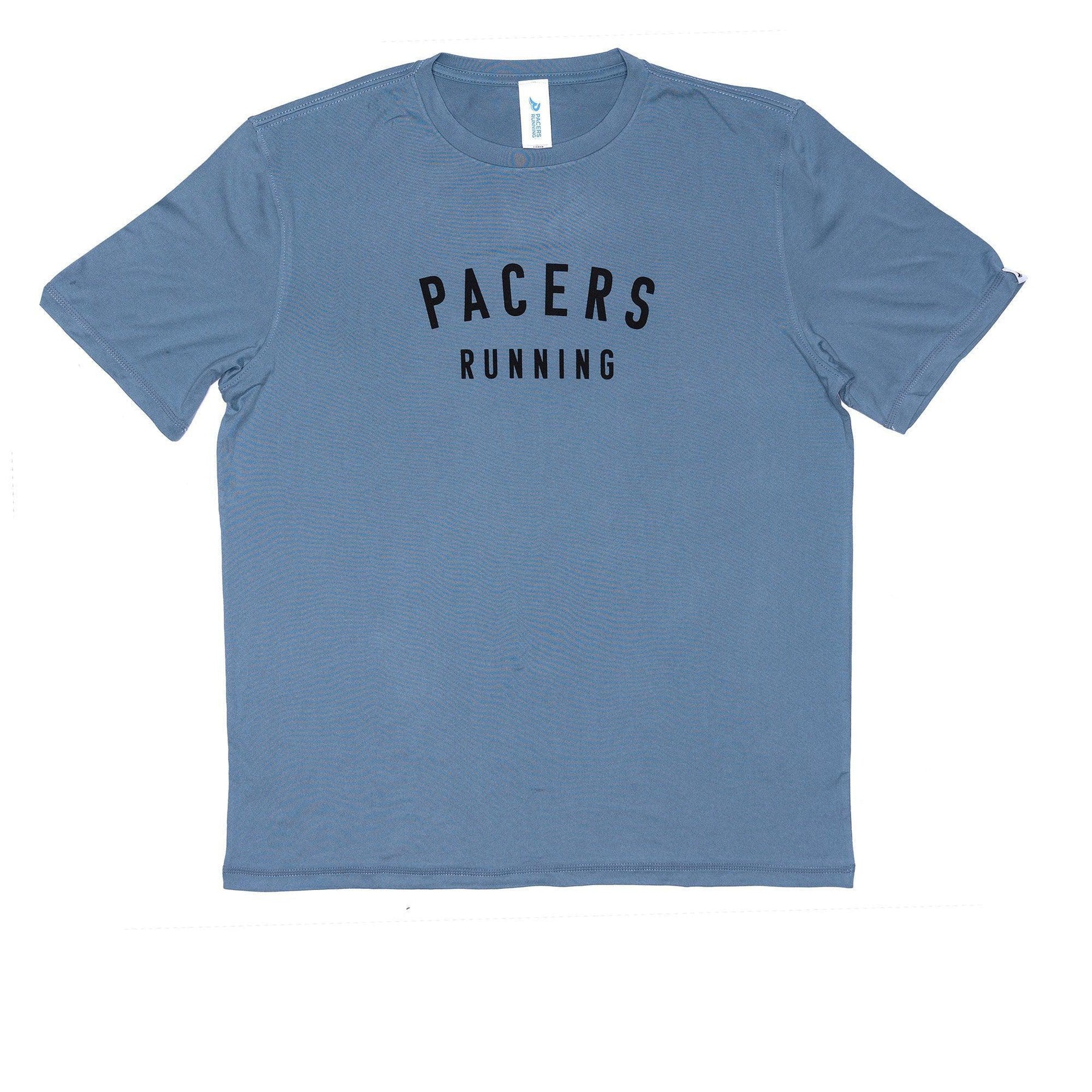 Sky Manufacturing-Men's Pacers Performance Tech Short Sleeve-Heather Blue Ashes-Pacers Running
