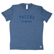 Sky Manufacturing-Men's Performance Tech Short Sleeve-Heather Steel Blue-Pacers Running