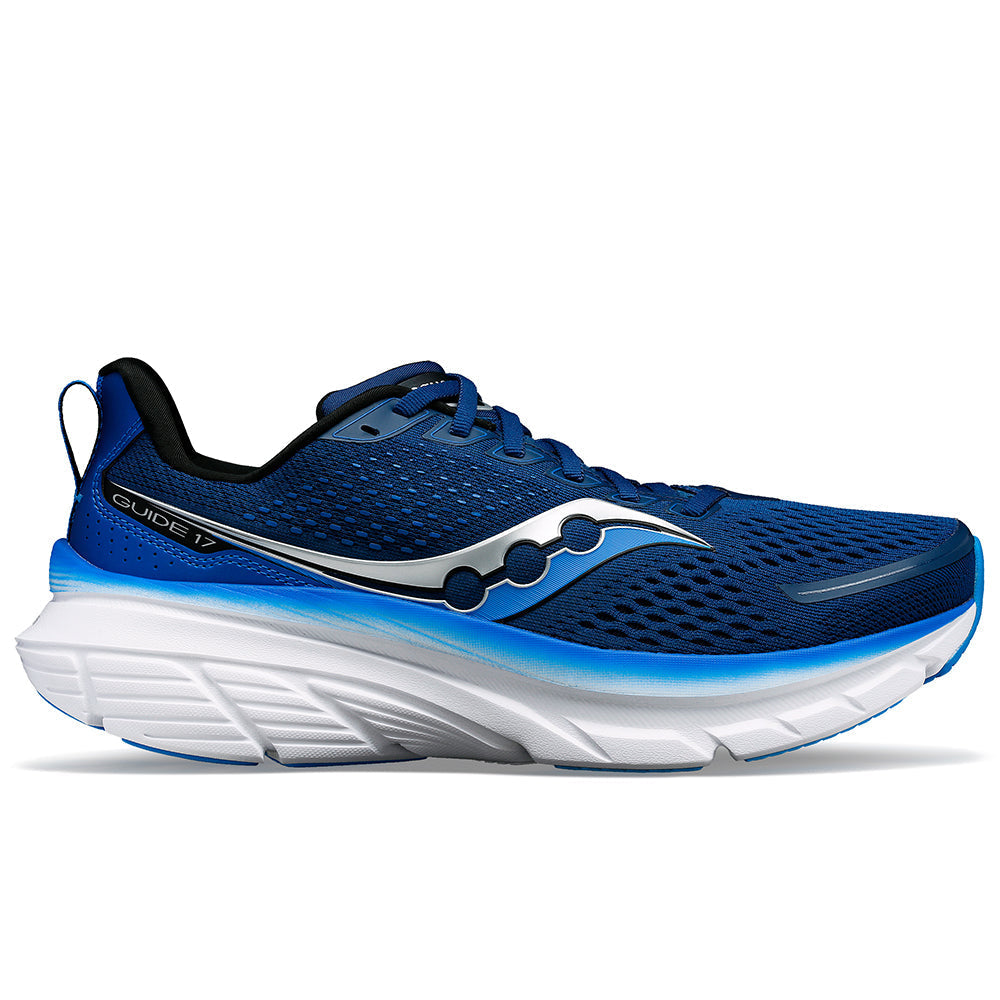 Men's Saucony Guide 17, Navy/Cobalt, 8 D Medium