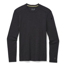 Smartwool-Men's Smartwool Classic Thermal Merino Base Layer Crew-Charcoal Heather-Pacers Running