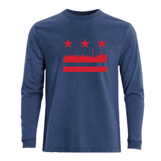 Recover-Recover DC Flag Long Sleeve-Cobalt Blue-Pacers Running