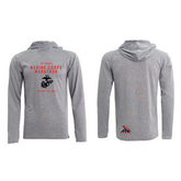 Recover-Recover MCM Eagle, Globe, and Anchor Sun Hoodie-Heather Grey-Pacers Running