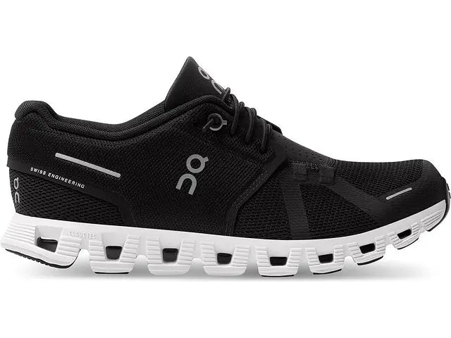Women's On Cloud 5, Black/White, 5 B Medium