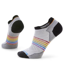 Smartwool-Smartwool Run Zero Cushion Pride Rainbow Print Low Ankle Socks-White-Pacers Running