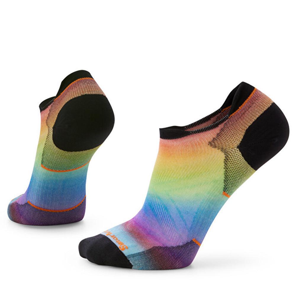 Smartwool-Smartwool Run Zero Cushion Pride Rainbow Print Low Ankle Socks-Multi-Color-Pacers Running