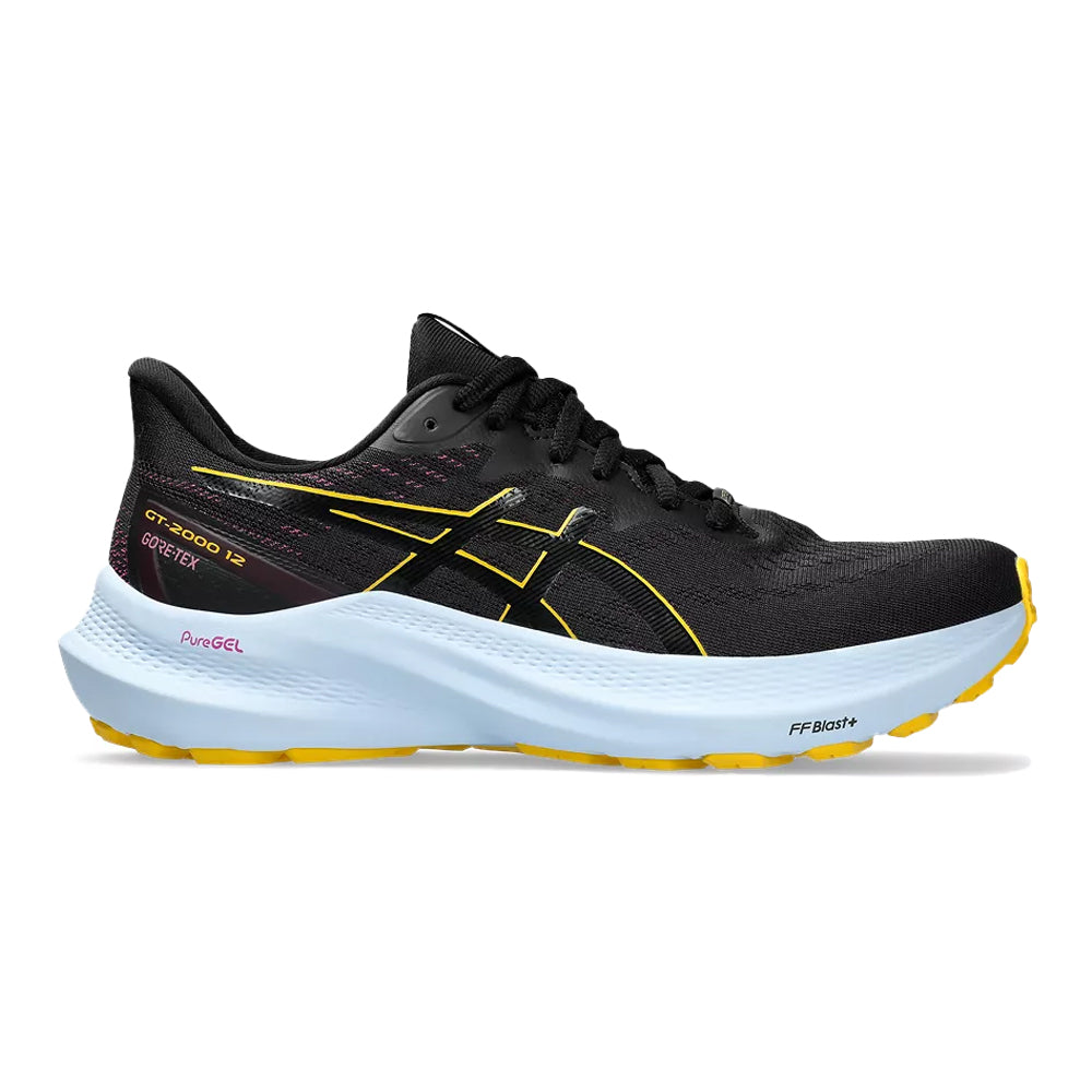 ASICS-Women's ASICS GT-2000 12 GTX-Black/Saffron-Pacers Running