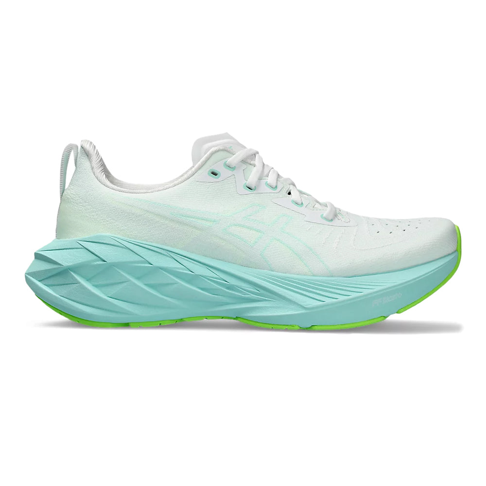 ASICS-Women's ASICS Novablast 4-White/Illuminate Mint-Pacers Running