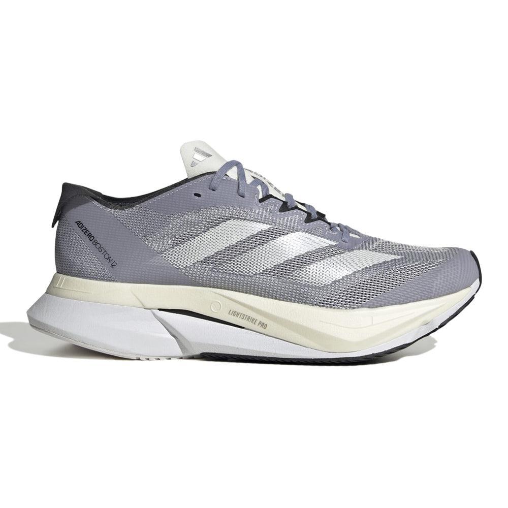 Adidas-Women's Adidas Adizero Boston 12-Silver Violet/Cloud White/Silver Dawn-Pacers Running