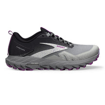 Brooks-Women's Brooks Cascadia 17-Oyster/Blackened Pearl/Purple-Pacers Running
