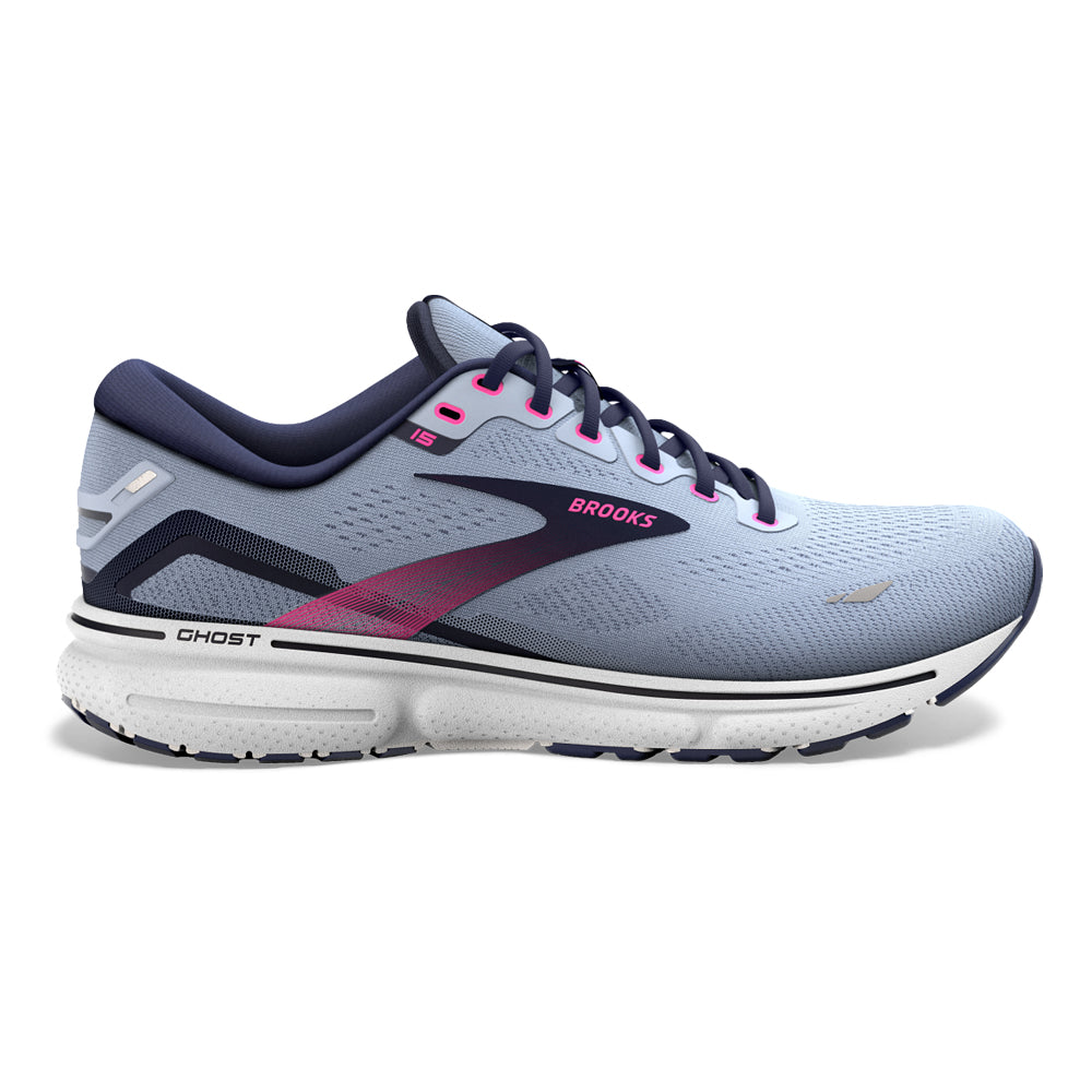 Brooks-Women's Brooks Ghost 15-Kentucky Blue/Peacoat/Pink-Pacers Running